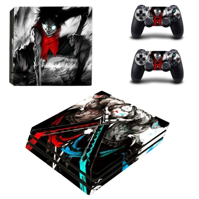Onepiece decal skin for PS4 Pro Console and 2 Controllers