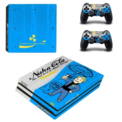 Fallout Nuka Cola decal skin for PS4 Pro Console and 2 Controllers