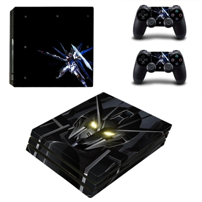 Gundam exia decal skin for PS4 Pro Console and 2 Controllers