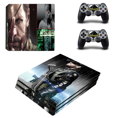 Metal Gear Solid decal skin for PS4 Pro Console and 2 Cont..