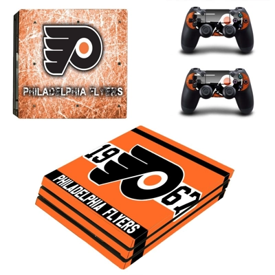 Philadelphia Flyers decal skin for PS4 Pro Console and 2 Controllers