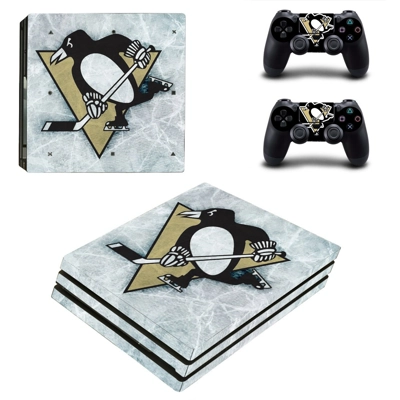 Pittsburgh Penguins decal skin for PS4 Pro Console and 2 Controllers