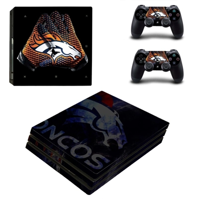Denver Broncos decal skin for PS4 Pro Console and 2 Contro..