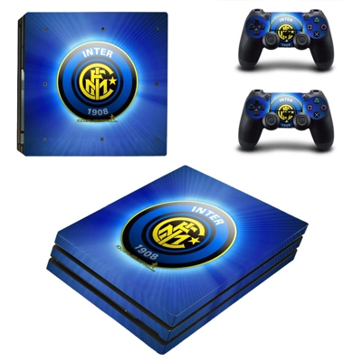 Inter malin decal skin for PS4 Pro Console and 2 Controllers