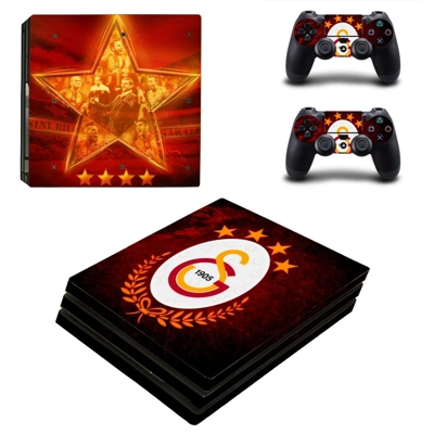 Galatasaray SK decal skin for PS4 Pro Console and 2 Controllers