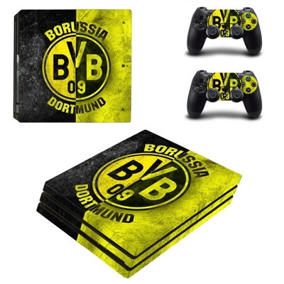 Borussia Dortmund decal skin for PS4 Pro Console and 2 Controllers