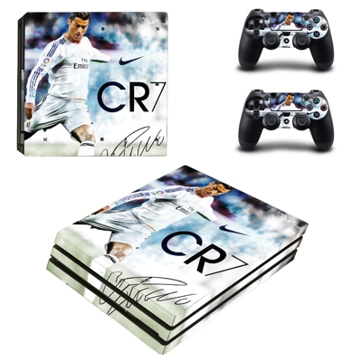 Cristiano Ronaldo decal skin for PS4 Pro Console and 2 Controllers