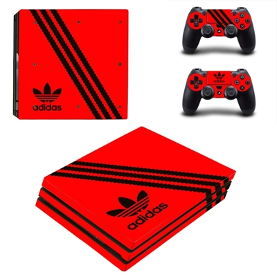 Adidas decal skin for PS4 Pro Console and 2 Controllers