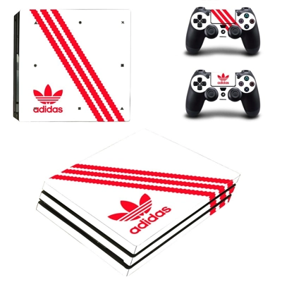 Adidas decal skin for PS4 Pro Console and 2 Controllers