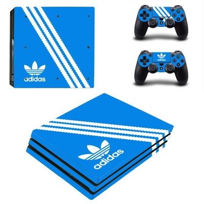 Adidas decal skin for PS4 Pro Console and 2 Controllers