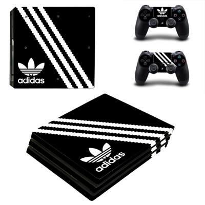 Adidas decal skin for PS4 Pro Console and 2 Controllers