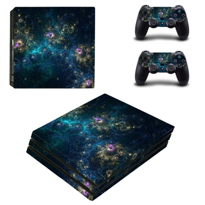 Sky planets decal skin for PS4 Pro Console and 2 Controllers