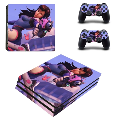 Overwatch decal skin for PS4 Pro Console and 2 Controllers