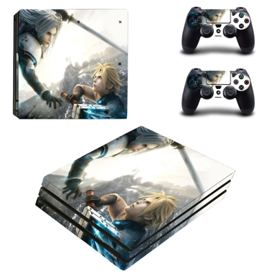 Final fantasy decal skin for PS4 Pro Console and 2 Controllers