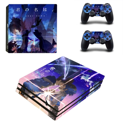 Your Name decal skin for PS4 Pro Console and 2 Controllers Your Name decal skin for PS4 Pro Console and 2 Controllers