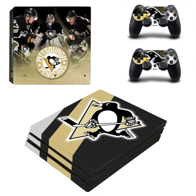 Pittsburgh Penguins decal skin for PS4 Pro Console and 2 C.. Pittsburgh Penguins decal skin for PS4 Pro Console and 2 C..