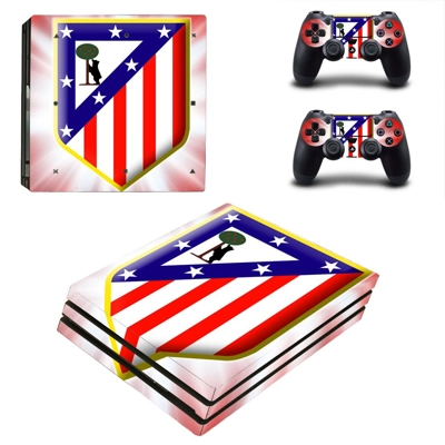 Atletico de madrid decal skin for PS4 Pro Console and 2 Co.. Atletico de madrid decal skin for PS4 Pro Console and 2 Co..
