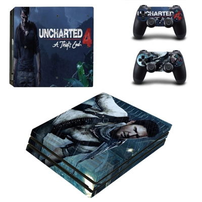 Uncharted 4 a thief's end decal skin for PS4 Pro Console a.. Uncharted 4 a thief's end decal skin for PS4 Pro Console a..