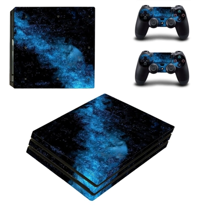 Galaxy part decal skin for PS4 Pro Console and 2 Controllers Galaxy part decal skin for PS4 Pro Console and 2 Controllers