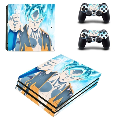Dragon Ball goku decal skin for PS4 Pro Console and 2 Cont.. Dragon Ball goku decal skin for PS4 Pro Console and 2 Cont..