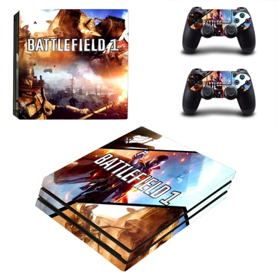 Battlefield1 decal skin for PS4 Pro Console and 2 Controllers