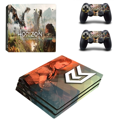Horizon Zero Dawn decal skin for PS4 Pro Console and 2 Controllers
