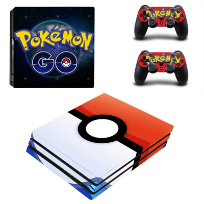 Pokemon Go decal skin for PS4 Pro Console and 2 Controllers