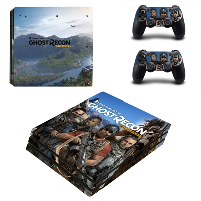 Ghost Recon Wildlands decal skin for PS4 Pro Console and 2 Controllers