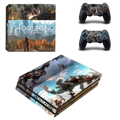 Horizon Zero Dawn decal skin for PS4 Pro Console and 2 Controllers