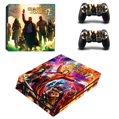 Guardians of the Galaxy decal skin for PS4 Pro Console and 2 Controllers