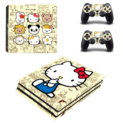 Hello Kitty decal skin for PS4 Pro Console and 2 Controllers
