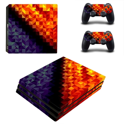 Prismic Pattern decal skin for PS4 Pro Console and 2 Controllers