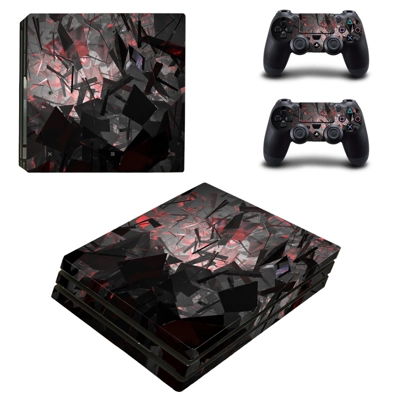 Tech Wallpaper decal skin for PS4 Pro Console and 2 Controllers