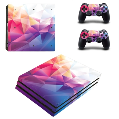 Tech Wallpaper decal skin for PS4 Pro Console and 2 Controllers