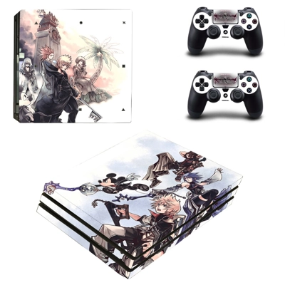 Kindom hearts decal skin for PS4 Pro Console and 2 Controllers