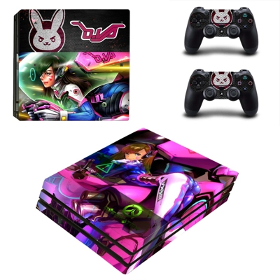 Overwatch widowmaker decal skin for PS4 Pro Console and 2 Controllers