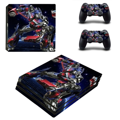 Transformers decal skin for PS4 Pro Console and 2 Controllers