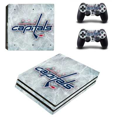 Washington capitals decal skin for PS4 Pro Console and 2 Controllers