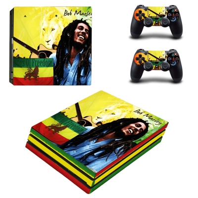 Bob marley decal skin for PS4 Pro Console and 2 Controllers