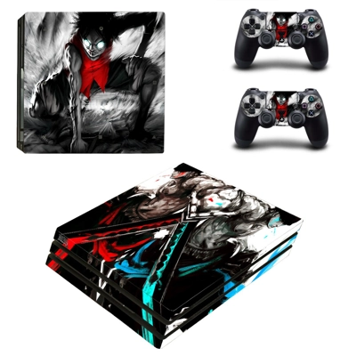 Deadpool decal skin for PS4 Pro Console and 2 Controllers