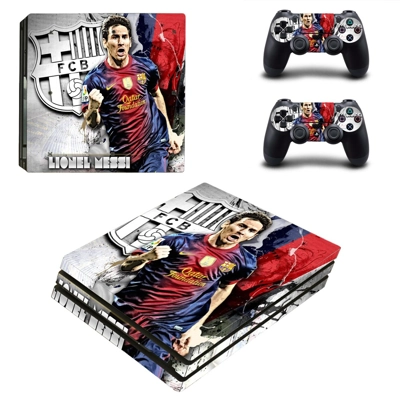 Lionel Messi decal skin for PS4 Pro Console and 2 Controllers