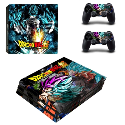 Dragon ball super decal skin for PS4 Pro Console and 2 Controllers