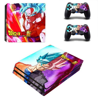 Dragon ball super decal skin for PS4 Pro Console and 2 Con..