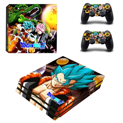 Dragon ball super decal skin for PS4 Pro Console and 2 Controllers