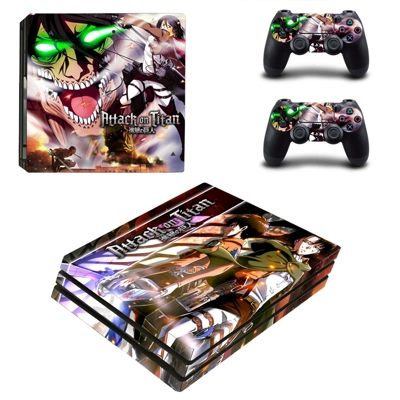 Attack on titan decal skin for PS4 Pro Console and 2 Contr.. Attack on titan decal skin for PS4 Pro Console and 2 Contr..