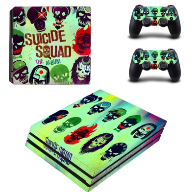 Suicide squad decal skin for PS4 Pro Console and 2 Controllers