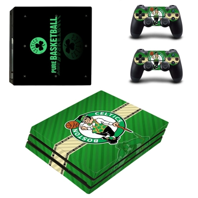 Boston Celtics decal skin for PS4 Pro Console and 2 Controllers