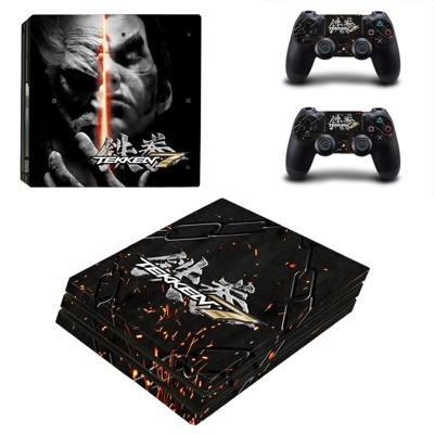 Tekken 7 decal skin for PS4 Pro Console and 2 Controllers