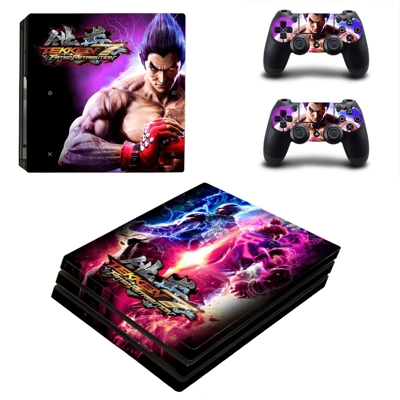 Tekken 7 decal skin for PS4 Pro Console and 2 Controllers