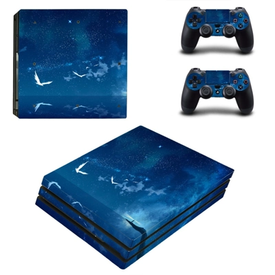 Flying bird sky decal skin for PS4 Pro Console and 2 Contr..